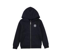 CONVERSE Sudadera con cremallera azul oscuro / blanco 110-116 azul oscuro / blanco