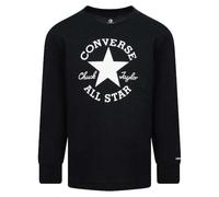 CONVERSE T-SHIRT MANICHE LUNGHE BAMBINO NERO
