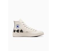 Converse x Comme des Garçons PLAY Chuck 70 Multi Heart Black Milk/Black/Egret 44