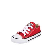 Converse - Zapatillas de tela para niños, Blanco-Rojo, 23