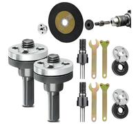 Conversion Angle Grinding Adapter Connecting Rod Kit For Drill,Angle Grinder Adapter For Drill, Angle Grinder Adapter With Spanner For Cutting Disc, Polish Disc And Polish Sponge(2set,10mm)