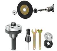 Conversion Angle Grinding Adapter Connecting Rod Kit For Drill,Angle Grinder Adapter For Drill, Angle Grinder Adapter With Spanner For Cutting Disc, Polish Disc And Polish Sponge(1set,6mm)