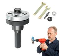 Conversion Angle Grinding Adapter Connecting Rod Kit for Electric Drill, 10-13mm Drill Chuck Grinder Conversion Set with Wrench & Flange, Alloy Accessory for Cutting, Sanding & Polishing (1Set)