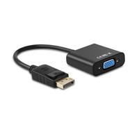 Conversor Aisens A125-0367/ DisplayPort Macho - VGA Hembra/ 15cm/ Negro