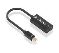 CONVERSOR AISENS Mini DP-M A HDMI-H 4K@60HZ Negro, 15CM