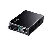 Conversor Cudy MC100SA-20 10/100M 1310nm Monomodo SC 20km Plug and Play Negro