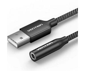 Conversor de audio Vention CVEBC USB a jack 3.5 mm 1 m gris