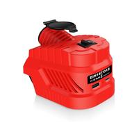 Conversor de energía para frigorífico de coche para batería de 18 V, interfaz de encendedor de cigarrillos, convertidor de 12 V CC, salida máxima de 240 W 20 A, con puerto USB A y tipo C, para carrito