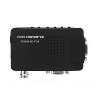 Conversor de Video de 1080p, BNC/S-Video/VGA a VGA Convertidor para DVD/PDP/en Negro