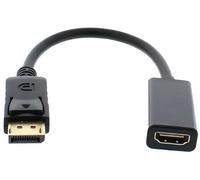 Conversor DisplayPort Macho - HDMI Hembra (20cm)
