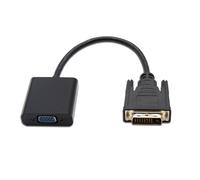 NANOCABLE CONVERSOR DVI 24+1 A VGA HDB15 M/H 0.10M Negro 10.16.2008-BK