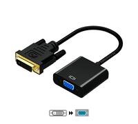 ADAPTADOR DVI-D M A VGA M AISENS 0.10M/MACHO A HEMBRA/NEGRO