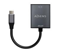 Conversor HDMI 4K 30Hz Aisens A109-0685/ HDMI Hembra - USB Tipo-C Macho/ 15cm/ Gris