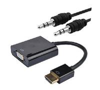 Conversor HDMI a VGA con Audio 0.15m Negro