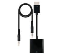 Conversor hdmi a vga con jack 3,5 de audio