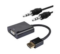 Adaptador NanoCable HDMI M para SVGA/Audio F 10 CM / 1M Negro
