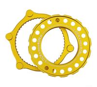 Conversor Hub a 6 Pernos Aluminio Ultraligero 17g Conversor Hub | Acabado anodizado duro, resiste desgaste y oxidación, uso clima, durabilidad extrema(Gold)