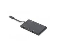 CONVERSOR HUB DIGITUS USB-C 9-Port 2x video 2x USB-C 2x USB3.0 RJ45 2x SD/MMC