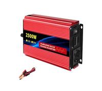 Conversor Inversor CC 2500 W/3500 W/4500 W/5000 W Onda Sinusoidal Pura 12 V/24 V A CA 220 V/230 V Convertidor Transferencia Voltaje Adaptador Carga Enchufe UE Inversor Corriente(12V2500W 50HZ EU)