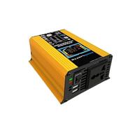 Conversor Inversor Energía Solar para Vehículos Recreativos Pequeños Electrodomésticos 6000W CC 12V A CA 110V/220V con Pantalla Digital USB Dual Inversor Corriente(AC 110V)