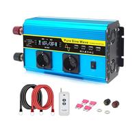 Conversor Inversor Onda Sinusoidal Pura 8000W 5000W 4000W 3000W 60 Hz/50 Hz 12 V 24 V 220 V CC A CA Enchufe UE con Pantalla LCD/LED Convertidor Solar Inversor Corriente(24V 5000W 60Hz LCD)
