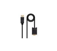 CONVERSOR NANO CABLE DISPLAYPORT A VGA DP/M - VGA/M 5.0M NEGRO