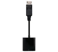 CONVERSOR NANO CABLE DISPLAYPORT/M - VGA/H 15CM NEGRO