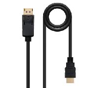 NANOCABLE 10.15.4403 - Cable Conversor Displayport A VGA, Displayport/M - VGA/M, Negro, 3.0 M
