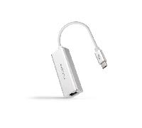 Nanocable 10.03.0402 - Ethernet Adaptador de Red USB-C (Gigabit 10/100/1000 Mbps, PC, portátiles, Windows 10,8,7,XP,Vista, Mac OS y Linux) Color Plata