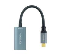 Nanocable Cable conversor 10.16.4104-G – USB Tipo-C macho a DisplayPort hembra 15 cm gris