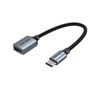 Cable USB 2.0 Vention CCWHB/ USB Tipo-C Macho - USB Hembra/ 15cm
