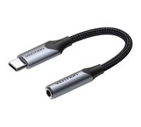 Conversor Usb-c/m A 2xjack 3.5/m 0.10 M Gris Vention