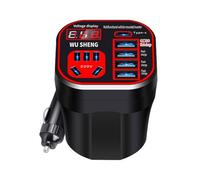 Converter Car, Mounted Cup Type, Inverter Converter, Automotive Replacement Parts, Estable Power Supply, Cell Phone Laptop Charging, Compact Design for Travel, Road Trips, Commuting