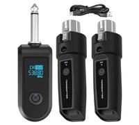 Converter de micrófono - Adaptador de micrófonos inalámbrico | Adaptador de mezcla de audio | AdaptateUsr para audio eléctrico | Transceptor inalámbrico portátil para vlogging, canción, guitarra