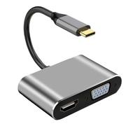Converter de visualización: Divisor de Puerto, Adaptador de Monitor portátil | Herramienta de Entretenimiento de múltiples Pantallas de Video, Carga de resolución de energía de Carga transmisión