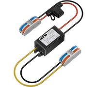 Convertidor 24v a 12v,Step Down Converter 5A 60W DC DC Voltaje de con Fusible a Prueba de Agua Y Bloque de Terminal Rápido de Resorte, Regulador de Voltaje CC para de Vehículo/Barco (Acepta CC15-40 V)