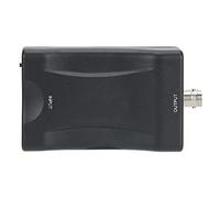 Convertidor a BNC Adaptador de Vídeo Digital a Analógico para Sistemas VHS de Grabadora de DVD PAL NTSC con de 3,5 Mm ABS Negro