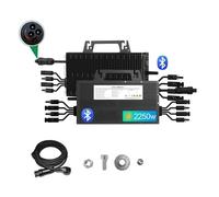Convertidor Adaptador 2025 2250W Micro Inversor Balcón Fotovoltaico WiFi Bluetooth MPPT 4 Vías Independiente inversor