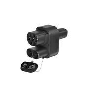 Convertidor Adaptador CCS2 a de 250 amperios, 1000 V y 250 kW for Modelos 3/X/Y/S. Adaptador de Carga CCS 2 EV.(Beige)