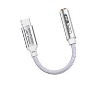Convertidor adaptador de audio - Conector estéreo tipo C, conector de alta fidelidad, adaptador de audio digital compacto con reducción de ruido, convertidor tipo C a 3.5 mm para auriculares