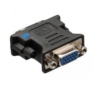 Convertidor Adaptador DVI To VGA Dvi-A 12+5 Pin Masculino VGA Femenino Negra