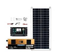 Convertidor Adaptador Kit Completo Solar Controlador Dual 10000W 12V/24V 110V/220V100A Inversor Fuera Red Panel 200W para Respaldo Hogar/Camping inversor