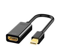 Convertidor Adaptador Mini DP Thunderbolt DisplayPort a HDMI Chapado en Oro for proyector de Monitor de TV portátil de Superficie(1080P)