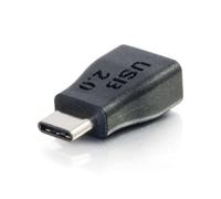 Convertidor adaptador USB 2.0 USB-C a USB-Micro B C2G negro