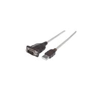 Convertidor Adaptador USB a RS232/COM/DB9 M/M a 45cm Cable 205153