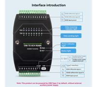 Convertidor aislado industrial USB a RS485 de 8 canales serie RS485