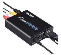 Convertidor AV y S-vídeo a HDMI Black