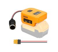 Convertidor Buck 2 en 1 para M18 de 18 V A 12 V para Refrigerador de Coche, Coche de Juguete, Rueda Eléctrica, Amarillo.