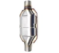 Convertidor Catalítico Universal Redondo 2/2,25/2,5/3 Pulgadas Con Tubo Escape Coche Con Catalizador Cerámico 400 Celdas Punta Silenciador(2.25 inch)