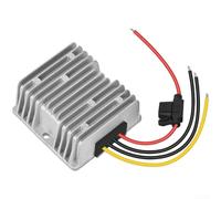 Convertidor CC con carcasa de metal de 24 V a 12 V para fuente de alimentación automotriz y marina con salida estable de 12 V y eficiencia superior al 96 % (seguro de 12 V 15 A)